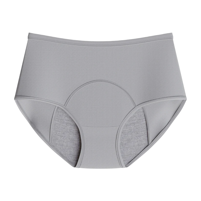 EverDrys leak-proof underwear in grey - front view