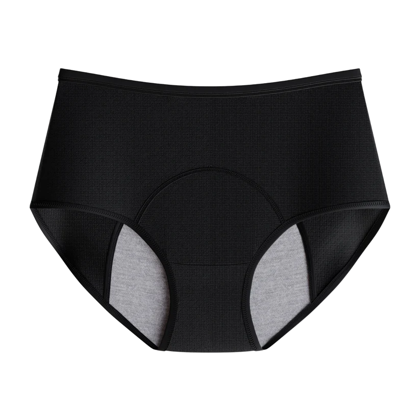 EverDrys leak-proof underwear in black - front view