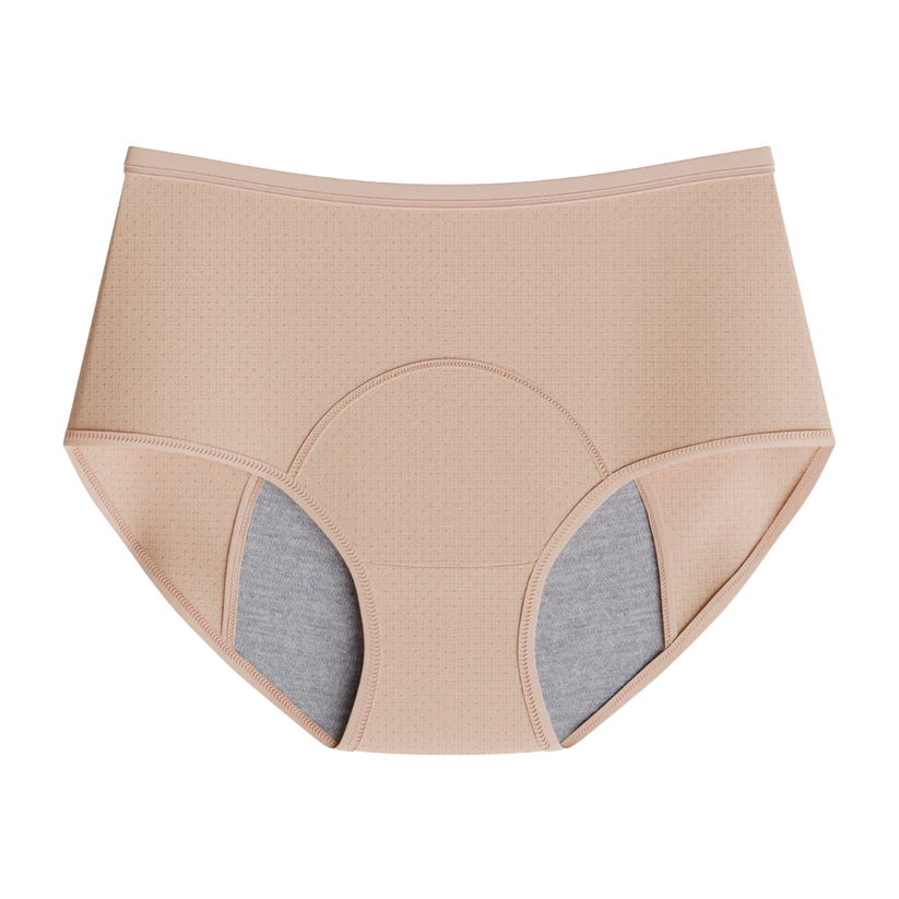 EverDrys leak-proof underwear in beige - front view