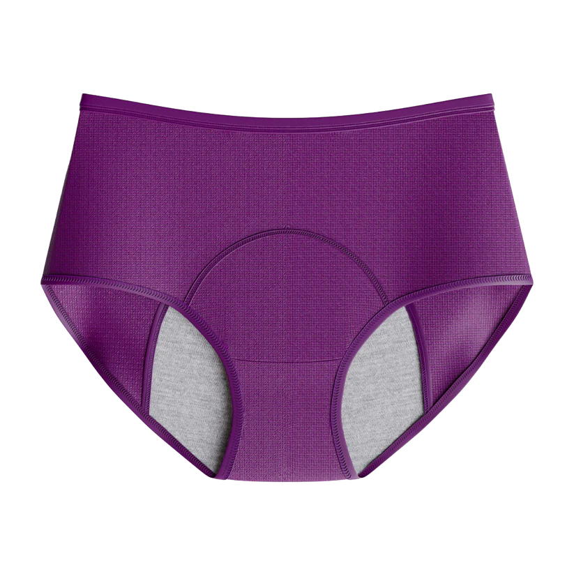 EverDrys leak-proof underwear in purple - front view