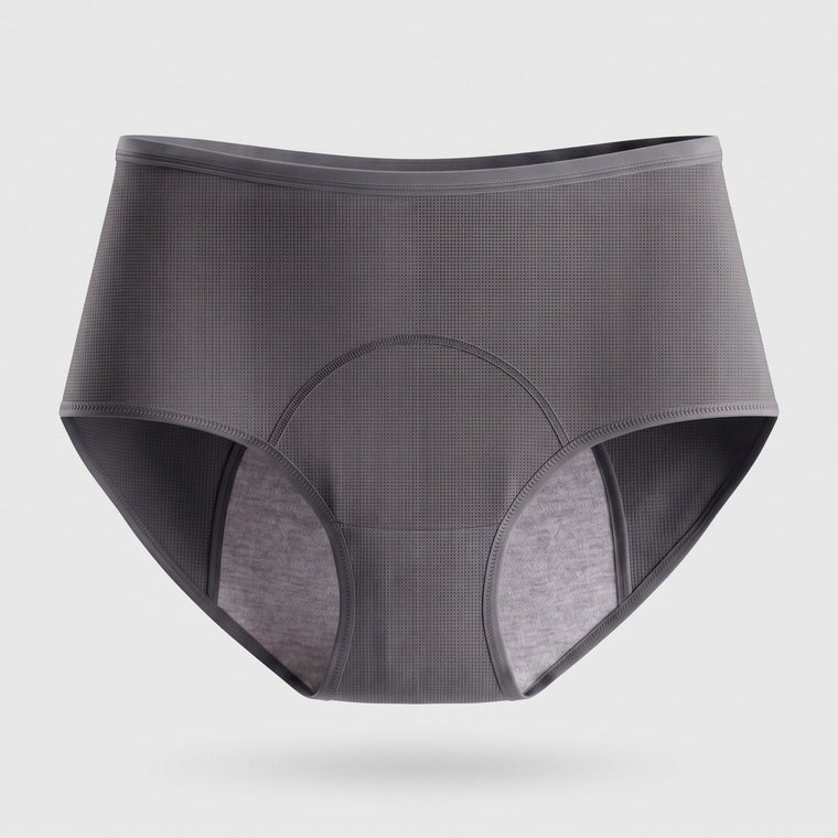 Put it on like normal underwear